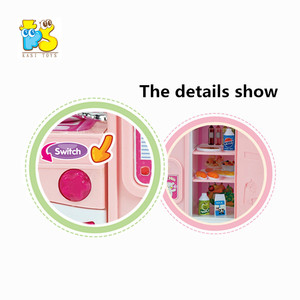 Juegos de Cocina de Dibujos Animados, Juguetes de Casa Rosa para Niñas, Juego de Imitación de Cocina con Música Divertida - Product Image 3