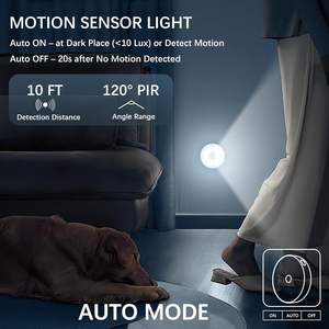 Lampe de nuit LED intelligente à induction corporelle, à fixation magnétique, sans fil, pour chambre à coucher, chevet, escalier - Product Image 3