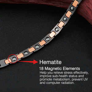 Pulsera de Iones de Abeto, Energía Cerámica, Tungsteno, Germanio, Energía Escalar, Pulseras Magnéticas, Terapia Magnética, Pulsera de Energía 4 en 1, OEM - Product Image 4