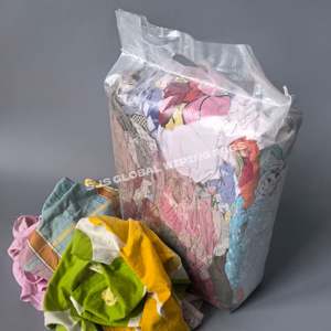 Trapos de Algodón 100% para Limpieza Industrial, Trapos Marinos, 10 kg, 25 kg, Paquete de Trapos Industriales Multicolores, Trapo de Algodón de 20 kg para Limpieza de Talleres - Product Image 1