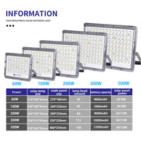 Éclairage extérieur en aluminium solaire, éclairage extérieur domestique, lampadaire, super lumineux, contrôle intelligent de la lumière, haute puissance