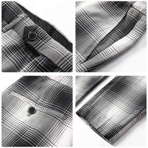 Herren 2 Stück Plaid Anzüge Slim Casual Anzüge für Männer Dinner <span class=keywords><strong>Prom</strong></span> Party - Product Image 6