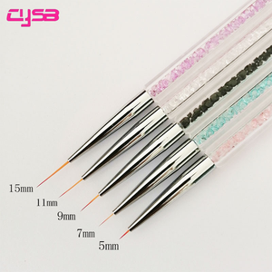 Ensemble de 5 pinceaux à double face pour nail art, pinceau angulaire de précision et stylo à points pour la création de manucures professionnelles - Product Image 6