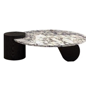 <span class=keywords><strong>Table</strong></span> <span class=keywords><strong>basse</strong></span> ronde en marbre de style Bulgari, rétro français, luxe minimaliste, <span class=keywords><strong>table</strong></span> d'appoint pour salon, meubles pour appartement - Product Image 5