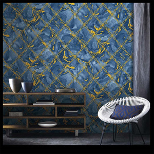 3D europäische Art Metall kette geometrische Tapete PVC Vinyl selbst klebendes Papier Home Decoration Tapete - Product Image 1
