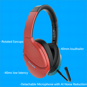 SADES Partner ajustable sobre la oreja BT auriculares inalámbricos para jugadores diseño plegable Gaming diadema auricular - Product Image 5
