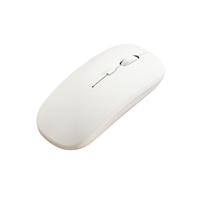 Mouse Komputer Sensor Optik 4 Tombol Nirkabel 2.4G/BT Ergonomis Dapat Diisi Ulang USB untuk Gaming, Mac, Laptop, Windows