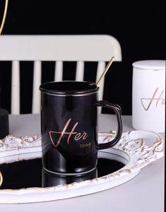 Minimal Design Home Gift <b>Mug</b> <b>Set</b> Ceramic <b>Coffee</b> Cup Personalized <b>Mugs</b> Tea Cups Ceramic <b>Coffee</b> <b>Mug</b> With Lid - Product Image 4