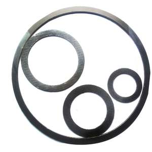 उच्च गुणवत्ता वाले कस्टम प्रबलित ग्रेफाइट ओवरहैउटिग गैसकेट यांत्रिक सील गैसकेट शीट यौगिक से भरे ग्रेफाइट गैसकेट - Product Image 2