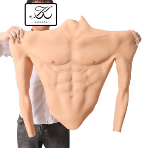 Costume musculaire réaliste de grande taille 2024 avec forme de poitrine en silicone pour les <span class=keywords><strong>bras</strong></span>, muscle abdominal réaliste, <span class=keywords><strong>faux</strong></span> torse pour cosplay - Product Image 1