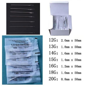 100 pièces d'outils de perçage 12G/13G/14G/15G/16G/18G/20G pour <span class=keywords><strong>nombril</strong></span>, téton, oreille, nez, lèvres, fournitures de tatouage, outil de bijouterie pour <span class=keywords><strong>piercing</strong></span> corporel - Product Image 6