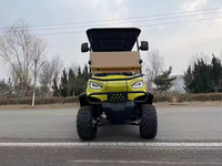 Voiturette de golf électrique 6 places de haute qualité, directement de l'usine, avec roues de 14 pouces, buggy utilitaire tout-terrain 4 roues pour travaux sur le terrain en extérieur