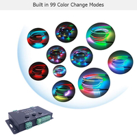 Contrôleur LED SP301E pour bande lumineuse à pixels adressables, programmation par carte SD, WS2812B, SK6812, APA102, contrôleur RVB, contrôleur 4 voies