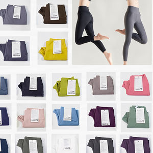 Pantalons de yoga personnalisés pour femmes, leggings élastiques de yoga taille haute pour le sport, leggings de fitness pour femmes - Product Image 6