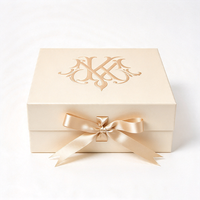 Emballage personnalisé pliable de luxe avec rabat, boîtes rigides en carton personnalisées, boîtes pliantes avec fermeture magnétique, boîte cadeau avec ruban