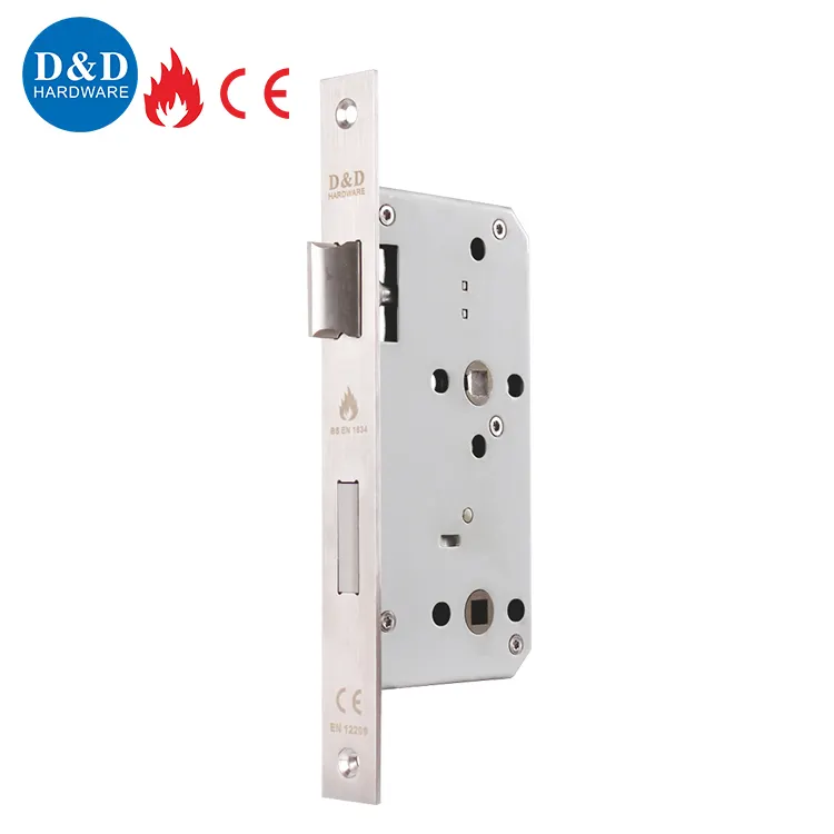 Euro CE EN12209 stainless steel 304 Fire Rated Mortise Lock Body Bathroom Door Lock