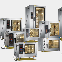 Horno Combinado Comercial de Vapor de 6 Niveles, de Acero Inoxidable 304, para Cocina Rápida Profesional en Restaurantes y Hoteles, Similar al Horno Combi Rational