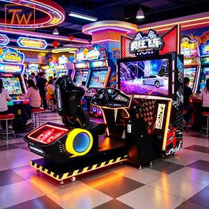 Machine d'arcade en promotion, simulateur de conduite à monnayeur, jeu vidéo de course automobile Outrun, machine de jeu de course rapide HD - Product Image 2