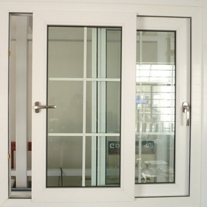 Fenêtres coulissantes en <span class=keywords><strong>PVC</strong></span>/UPVC de petite taille pour la maison, design de grille française, 3 rails, cadre de fenêtre, portes en verre et coulissant - Product Image 5