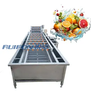 Industrial automatic fruit and vegetable bubble cleaning machine sauerkraut prefabricated vegetable cleaning and processing line