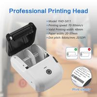Impresora Portátil Inalámbrica para Impresión de Recibos y Etiquetas en Papel Térmico Directo de 58 mm, Uso en Puntos de Venta con Códigos de Barras