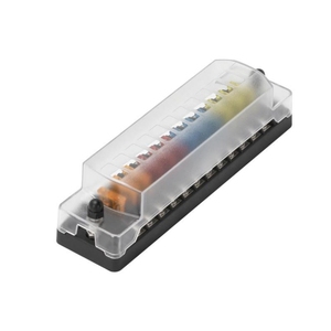 Boîtier de fusibles micro 2 <span class=keywords><strong>ATR</strong></span> APT 16 AWG de 6 pouces avec support de lame de fusible de voiture, bloc de fusibles étanche à LED et bornes - Product Image 4