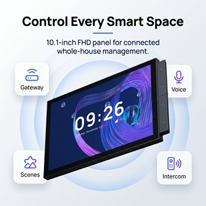 Panneau de commande intelligent mural 10,1 pouces OLED Tuya Matter avec interrupteur intelligent HomeKit, contrôle tactile par application pour hôtel et villa - Product Image 2