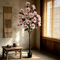 Fleurs artificielles les plus vendues, arbre de magnolia artificiel, fleurs artificielles, arrangements floraux pour mariage, décoration de chambre d'hôtel