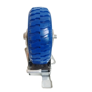 Anpassung Schwenkbare Pu Pneumatische Lenk rollen Fix <span class=keywords><strong>Brake</strong></span> Stem Heavy Duty Castor - Product Image 5