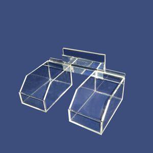 स्कोप और हिंग ढक्कन के साथ पर्यावरण के अनुकूल पारदर्शी आयताकार कैंडी बिन-3l क्षमता आधुनिक डिजाइन - Product Image 2