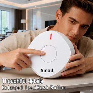 Détecteur combiné <span class=keywords><strong>de</strong></span> fumée et <span class=keywords><strong>de</strong></span> monoxyde <span class=keywords><strong>de</strong></span> carbone avec batterie 10 ans, conception 2-en-1, indicateurs lumineux LED - Product Image 5