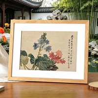 Cadre photo vide en bois naturel brut A3 A4, à fixer au mur, pour croquis, peinture à l'huile, affiche, taille personnalisée disponible
