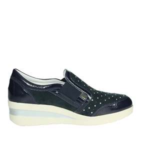 Cinzia Soft Donna Slip On IV112730K Blu <b>Canvas</b> Trendy Shoes Size 38 39 40 41 - Product Image 3