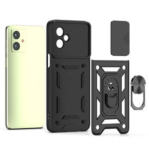Nuevos Accesorios para Motorola Moto G54 5g G35 55 <span class=keywords><strong>75</strong></span> 45, Funda con Anillo Metálico 360, Soporte, Protector de Lente de Cámara Deslizante - Product Image 3