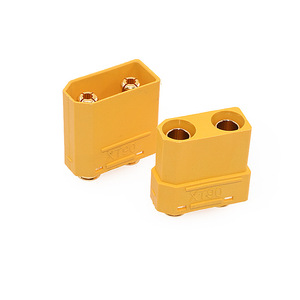 Conector Vertical Macho y Hembra Amass XT90PB-F/M Series con Terminales para Soldar, 45A para ESC de Drones Integrados y Sistemas de Gestión de Baterías - Product Image 1