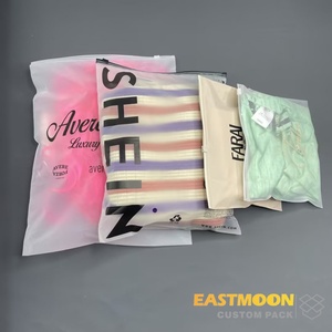 Bolsas de Plástico para Empacar Ropa con Cierre Deslizante y Logotipo Personalizado, Bolsas de Embalaje Mate Esmerilado para Camisetas y Ropa Interior - Product Image 4