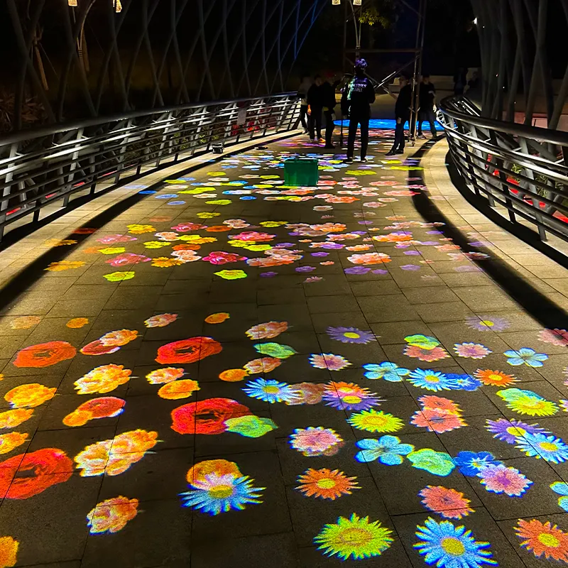 Heißer Verkauf Multi Bild Gobo Logo Projektor im Freien benutzer definierte 4 Bilder führte Weihnachts licht