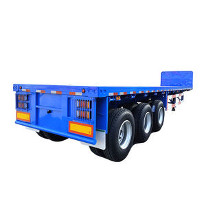 JOZOTG 3 4 <span class=keywords><strong>essieux</strong></span> 30 50 tonnes 20 pieds 40 pieds Suspension pneumatique à pneu unique Essieu avant élévateur semi-<span class=keywords><strong>remorque</strong></span> à plat pour l'Arabie saoudite - Product Image 5