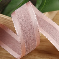 Rouleau de ruban de satin de polyester double face en gros d'usine 4 cm 4 cm