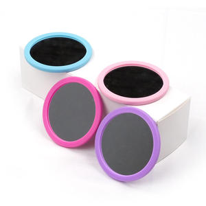 <span class=keywords><strong>Miroir</strong></span> de maquillage compact en silicone portable avec logo personnalisé |   Cadeau de voyage pour femmes et filles - Product Image 5