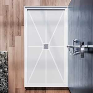 ถาดรองน้ำฝักบัวห้องน้ำทันสมัยถาดรองน้ำทำความสะอาดง่ายเรซินและหินเทียมสำหรับฐานอาบน้ำ - Product Image 3