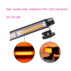 31 pulgadas todoterreno camión <span class=keywords><strong>ATV</strong></span> barco ámbar Barra de luz de advertencia cuatro lados emergencia COB LED estroboscópico nueva iluminación de seguridad magnética - Product Image 5