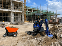 Consegna Rapida 2026 Economico Trasportatore Elettrico Piccolo 500Kg 4x4 Minidumper Motorizzato Carriola Elettrica