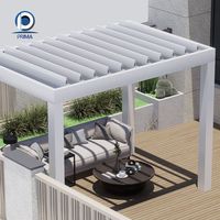 Pergola moderne 2026 en aluminium avec design à lamelles réglables