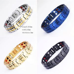 Bracelet magnétique thérapeutique en acier titane à énergie positive, réglable, cadeaux, vente chaude, pour hommes - Product Image 4