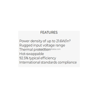 Uniipower FMP20.48 Redresseur 48VDC 42 Ampères 2000 Watts Haute Fiabilité pour Stations de Base Sans Fil Module d'Alimentation Convertisseur de Puissance