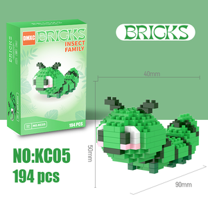 Meilleures ventes : Mini-ensemble de construction en gros d'usine, série Insectes, en matériau ABS, jeu de table créatif, jeu de mémoire - Product Image 5