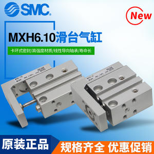 Guides linéaires de précision SMC MXH6-10/MXH16-20 Cylindre coulissant en tailles 10/15/25/30/40/50/60 - Product Image 3