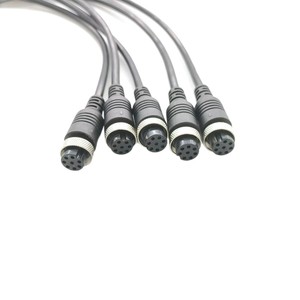 Cable de Alimentación con Conector de Aviación M16 GX16 M12, Cable de Extensión para Equipos Industriales Moldeado por Inyección, Material PVC - Product Image 4