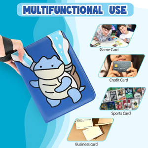 Album de cartes à collectionner premium sur le thème des tortues, avec pochettes amovibles pour cartes de jeu Pokémon, <span class=keywords><strong>support</strong></span> de cartes, classeur de cartes - Product Image 4